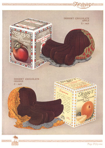 Chocolate Orange and Apple Product Brochure 1936